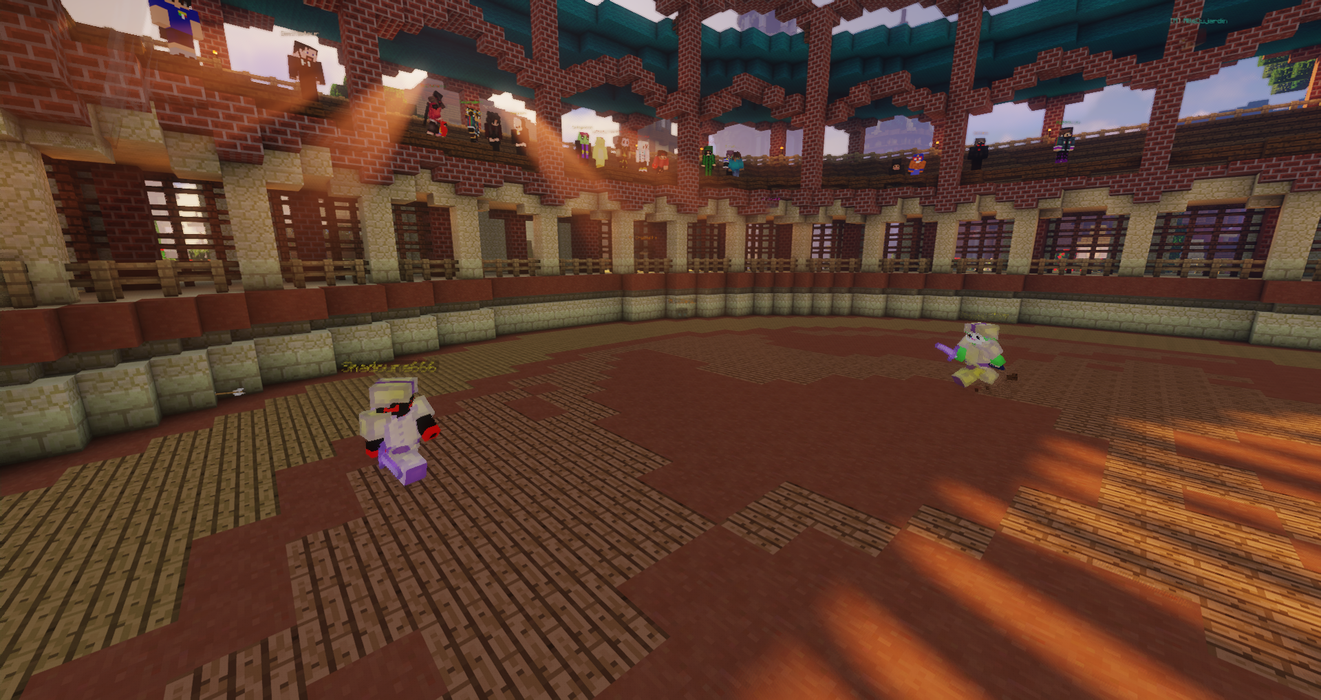 L'arène PvP de la cité, la nuit