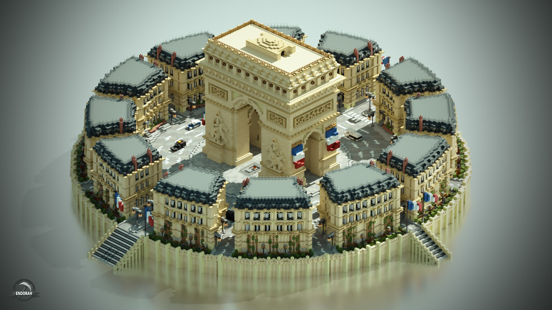 Base française, l'Arc de Triomphe